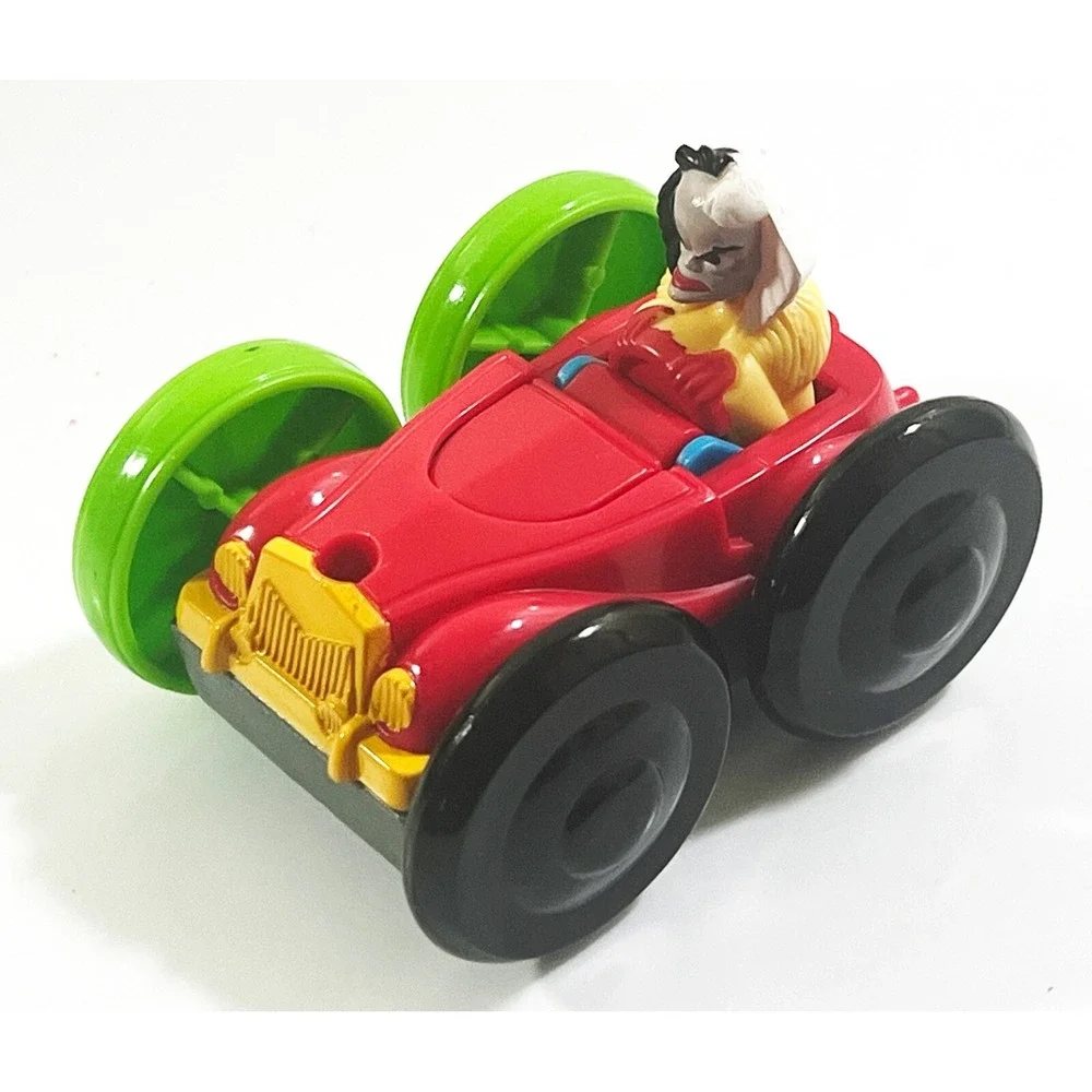 Vintage 1998 McDonald's Disney 101 Dalmatians Flip Car‎ Cruella De Vil Puppy Dog